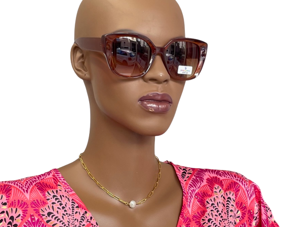 Lunettes de soleil verres et monture marron