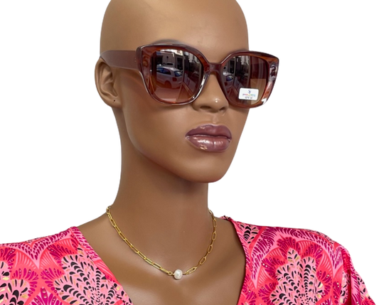 Lunettes de soleil verres et monture marron