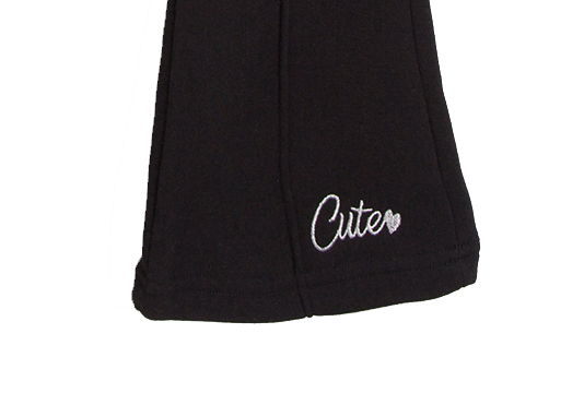 Pantalon noir chaud doublé Cute Fille