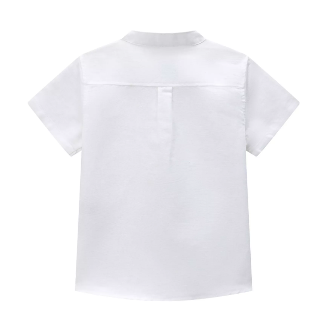 Chemise blanche col mao enfant
