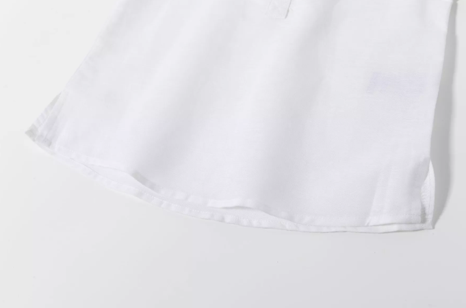 Chemise blanche col mao enfant