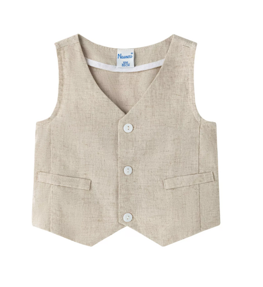 Gilet de costume beige bébé