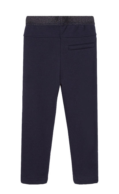 Pantalon marine chaud doublé Love Fille