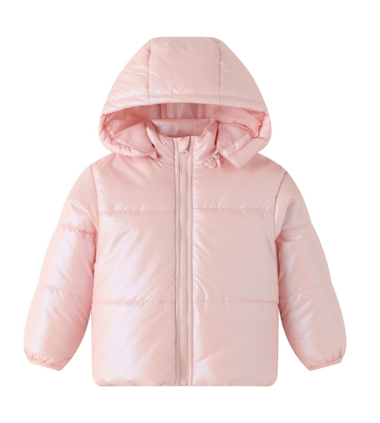 Doudoune rose bébé fille