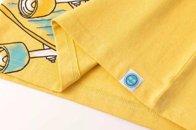 T-shirt jaune Skate Board Garçon