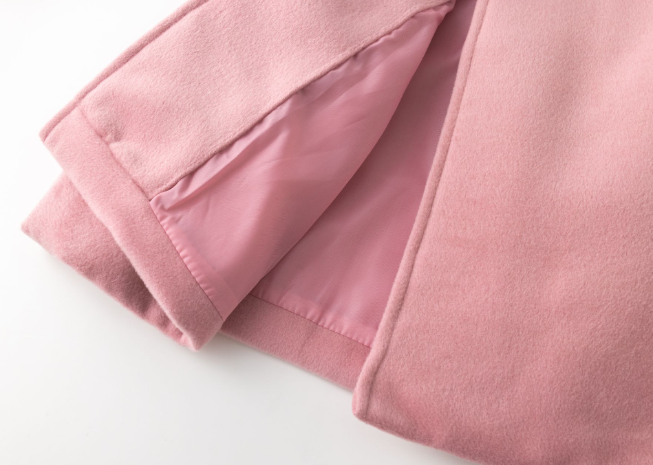 Manteau rose à nœuds Fille