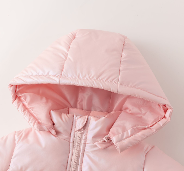 Doudoune rose bébé fille