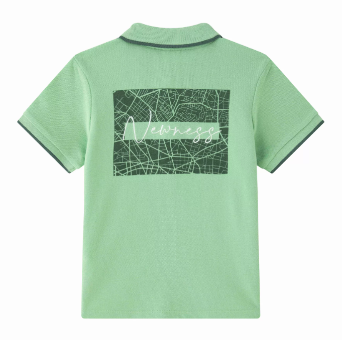 Polo vert garçon