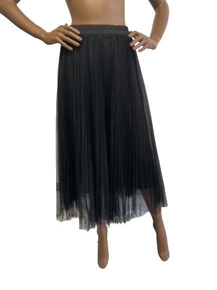 Jupe plissée noire