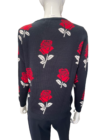 Pull à motif de Roses