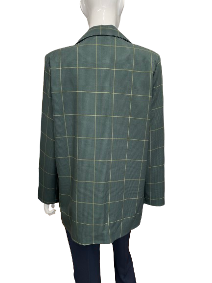Veste blazer à carreaux