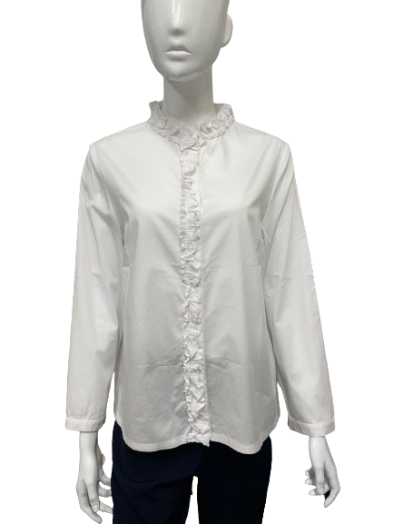 Chemise blanche à volants