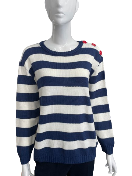 Pull Marinière marine