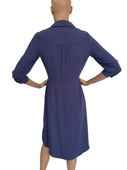 Robe marine à nouer à la taille