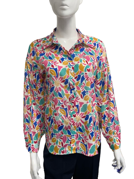 Chemise imprimée multicolore