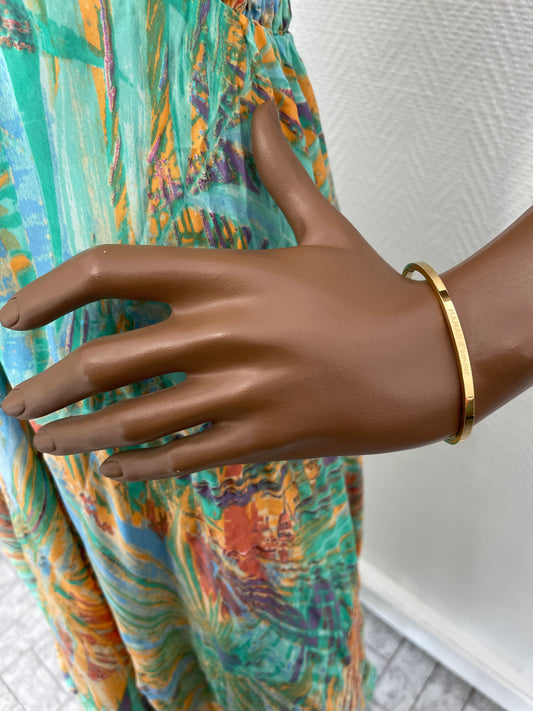 Jonc MAMAN d'amour doré