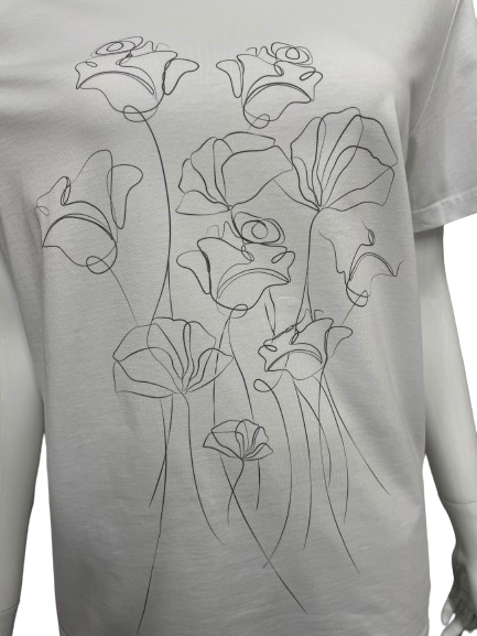 T-shirt à fleurs