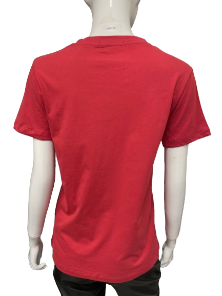 T-shirt rouge col rond