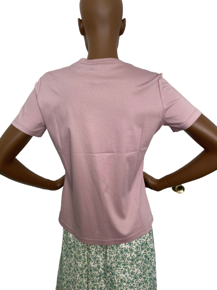 T-shirt rose col rond