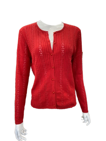 Gilet rouge rouille
