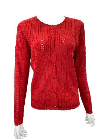 Gilet rouge rouille