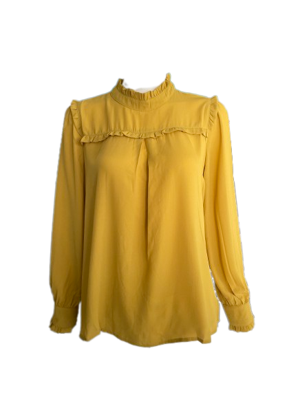 Blouse col victorien ocre
