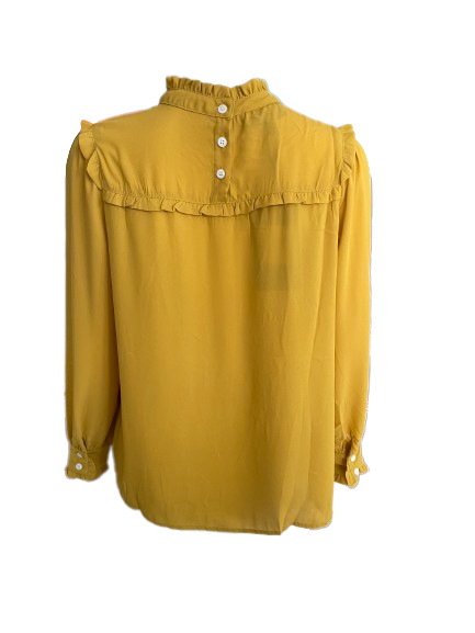 Blouse col victorien ocre