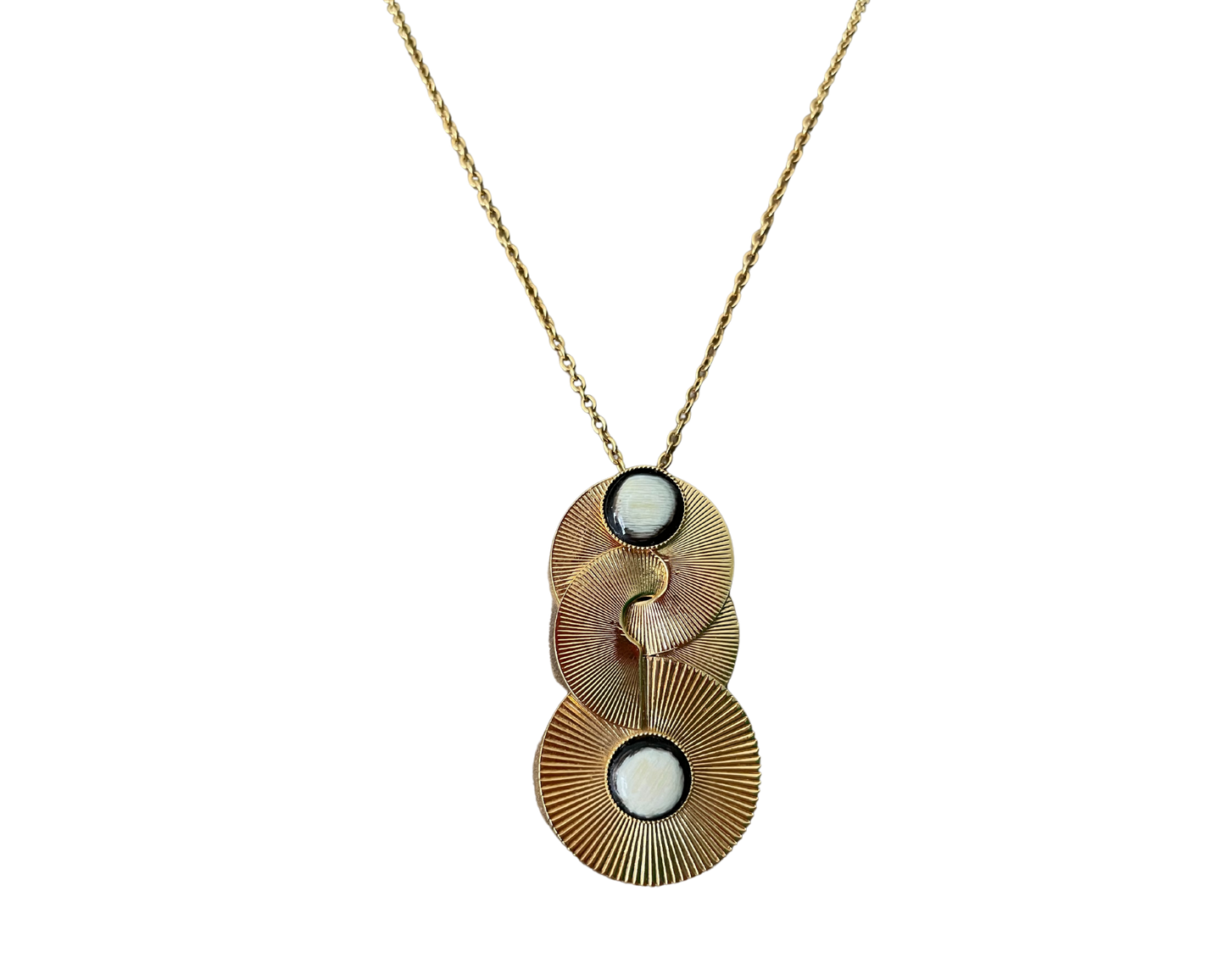 Collier corne blanche
