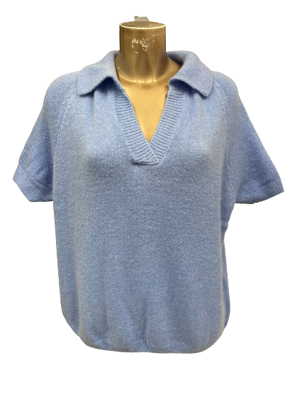 Pull Bleu Manches courtes