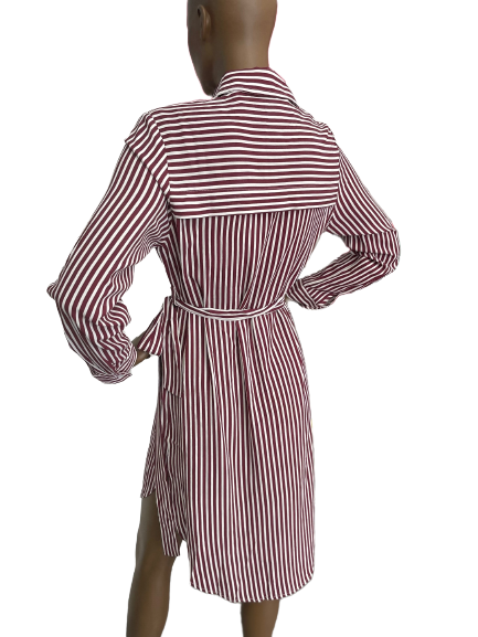 Robe chemise à rayures