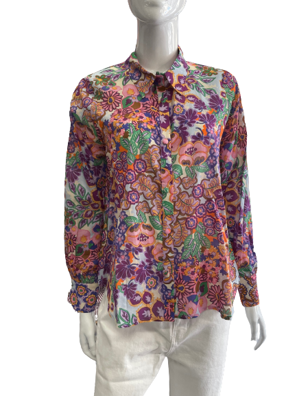 Chemise à imprimé floral