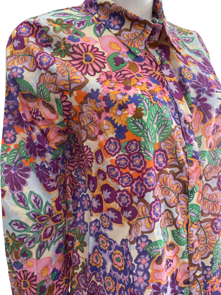 Chemise à imprimé floral