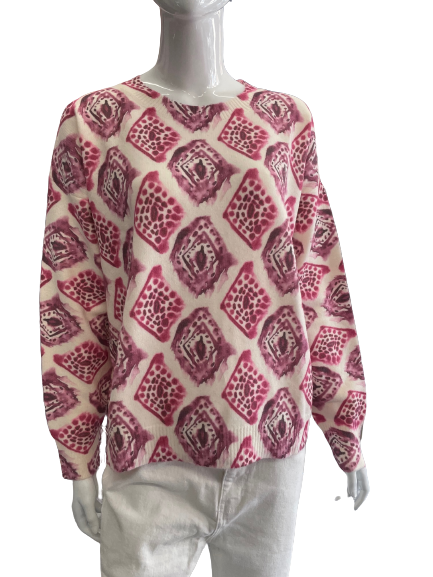 Pull à motif losange tie & dye