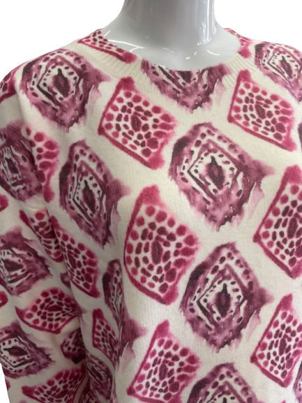 Pull à motif losange tie & dye