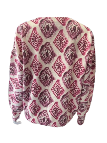 Pull à motif losange tie & dye