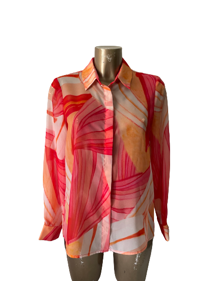 Chemise à imprimé abstrait