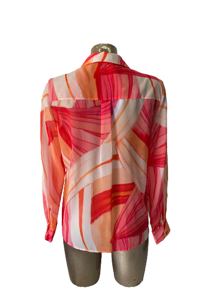 Chemise à imprimé abstrait