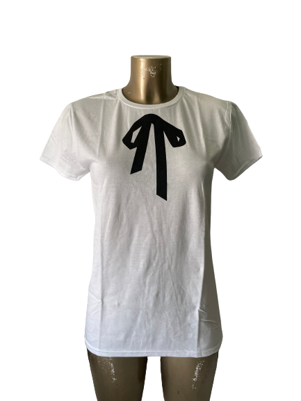 T-shirt imprimé nœud ruban