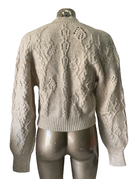 Gilet beige à boutons travaillés