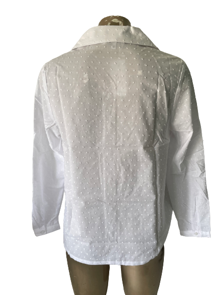Chemise plumetis blanche