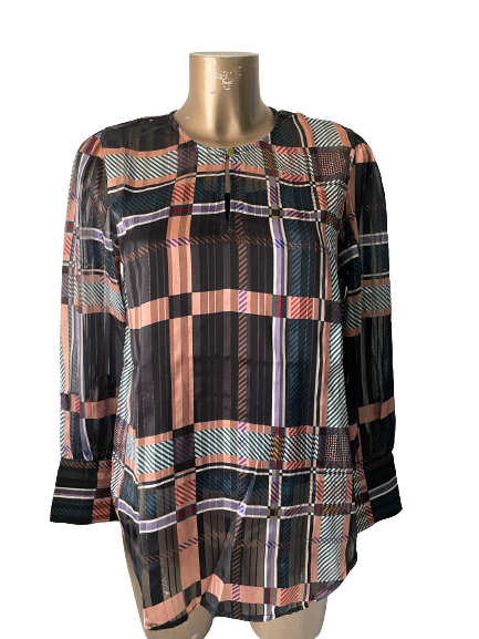 Blouse à carreaux