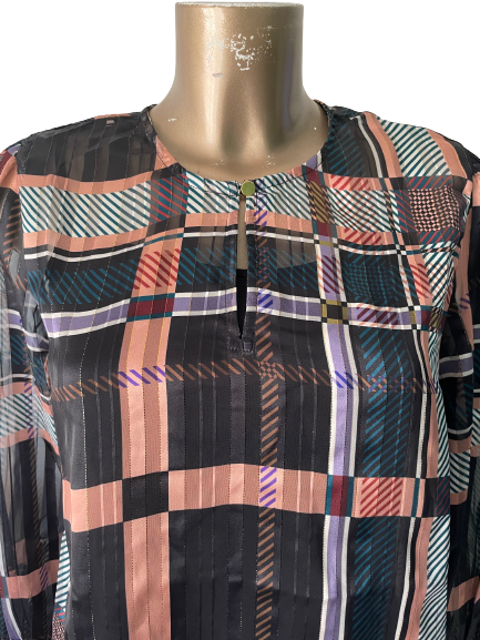 Blouse à carreaux