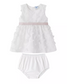 Robe blanche papillons bébé