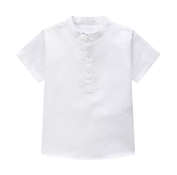 Chemise blanche col mao enfant