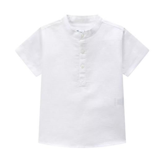Chemise blanche col mao enfant