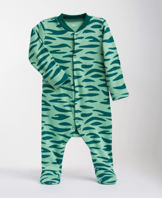 Pyjama bébé garçon vert tigré