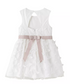 Robe blanche papillons fille