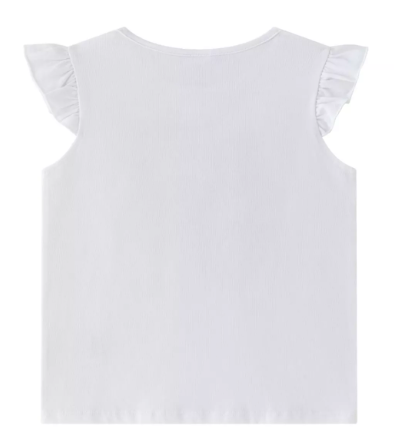 T-shirt Blanc Licorne Fille
