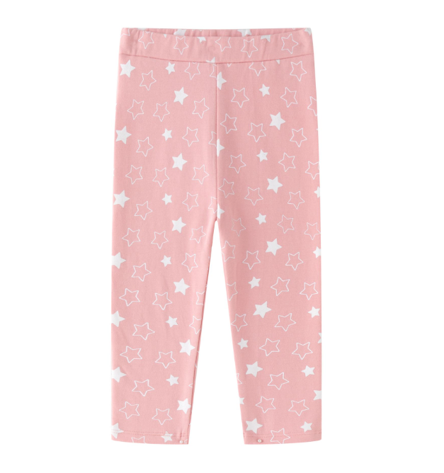 Legging rose à étoiles bébé fille