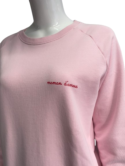 Sweat rose Maman D'Amour